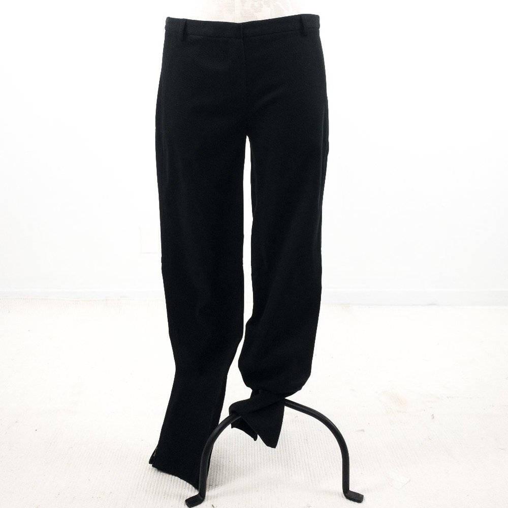 Theory Corduroy Pants 10 Stretch Straight Leg Cords Sexy Moto Black